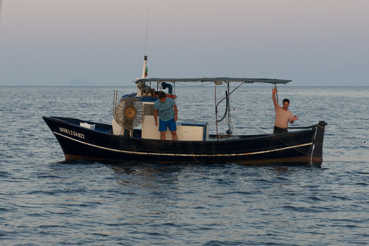 Pêcheur à Porto Pino